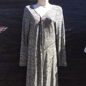 Trench coat style sweater